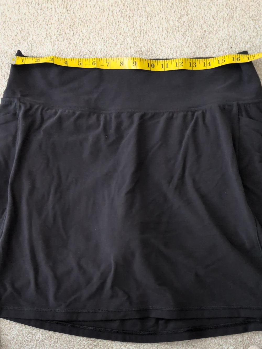 Athleta Black Circle Skirt with Wide Waistband